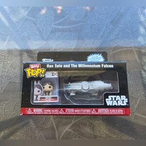 Funko Bitty Pop! Star Wars Han Solo & Millennium Falcon Mini Figure Set #321